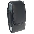 Premium Leather Pouch with Ratcheting Clip for Motorola RAZR V3