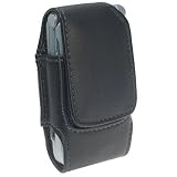 Premium Leather Pouch with Ratcheting Clip for Motorola RAZR V3