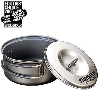 Evernew Titanium Non-Stick Pot, 0.6-Liter