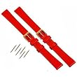 2 Red Leather Watchband fits Mickey Minnie Watch 12mm