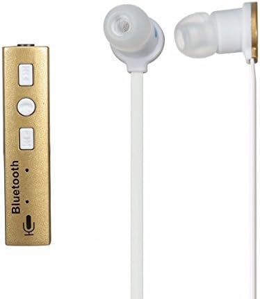 Wireless Earbud Bluetooth Sport Earphone With Mic Support Bluetooth Remote Control Selfie Include Portable Storage Bag Case For Earphone (White)