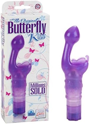 Calex Novelties Original Butterfly Kiss 3 Speed Dual G Spot Clitoral Vibrator (Purple)