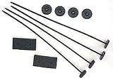 Derale 13001 Black Plastic Fluid Cooler Mounts - Set of 4