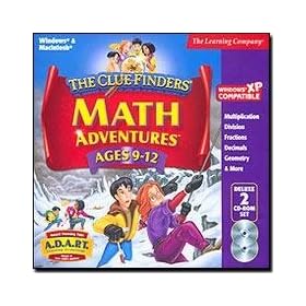 Cluefinders Math Adventures Ages 9-12 Deluxe