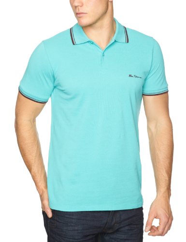 Ben Sherman Romford MB2200M Herren Shirts/T-Shirts, Gr. 44/46 (S), Gr&uuml;n (aqua mint 48T) Preisvergleich