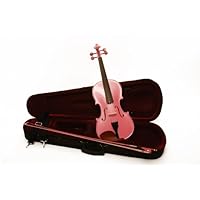 Full Size Violin 4 X 4 with Case - Pink