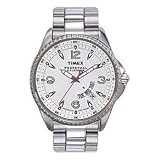 Timex Perpetual Calendar Mens Silvertone Bracelet Watch, 2G571, Indiglo, 100 Meter WR by Timex