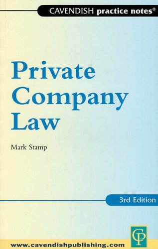 Pratice Notes on Private Company Law (Practice Notes)