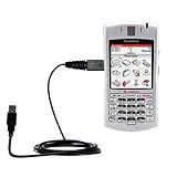 Classic Straight USB Cable for the Blackberry 7100v with Power Hot Sync and Charge capabilities - Gomadic Brand w/ TipExchange Technology