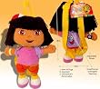 Dora the Explorer DOLL 14" Plush Backpack Doll