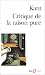 Critique de la raison pure (Mass Market Paperback)
