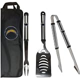 NFL San Diego Chargers Stainless Steel BBQ Set with Bag