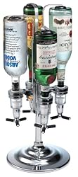 Global Decor 170 Rotating 4 Bottle 1-1/2-Ounce Drink Dispenser