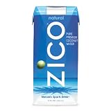 ZICO Pure Premium Coconut Water, Natural, 11.2-Ounce Tetra Paks (Pack of 12)