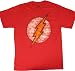 Search : Flash Distressed Large Logo Red T-Shirt