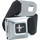 Official FORD MUSTANG Seat Belt and Buckle Combo by BUCKLEDOWN