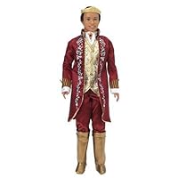 Barbie as The Princess and The Pauper: Ken as King Dominick and Tutor Julian Doll (African American)