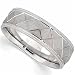 Zigzag Platinum Ladies Comfort Fit Wedding Band