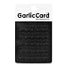 Garlic Card - Purees Garlic Quickly & Easily - Black