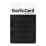 Garlic Card - Purees Garlic Quickly & Easily - Black