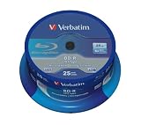 Verbatim BD-R SL LTH Blu-ray Rohlinge (6x Speed, 25GB, 25er Spindel) branded