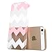 iPhone 5s Case, ESR the Beat Series[Hard Version][Protective Case [Ultra Slim][Light Weight][Scratch-Resistant] [Perfect Fit] Hard Back Cover for iPhone 5/5s (Pink Chevron)