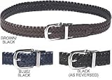 Reversible Braided Leather Black/Brown Belt