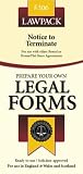  : Notice to Terminate: For Use with Either Rental or House/flat Share Agreements