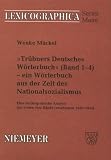 Produkt-Bild: 'Tr&uuml;bners Deutsches W&ouml;rterbuch' (Band 1-4) - ein W&ouml;rterbuch aus der Zeit des Nationalsozialismus: Eine lexikografische Analyse der ersten vier B&auml;nde (erschienen 1939-1943)
