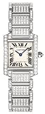 Cartier Tank Francaise 18kt White Gold Diamond Bracelet Ladies Watch WE1002SD