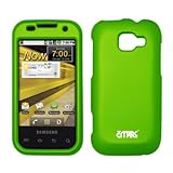 EMPIRE Neon Green Rubberized Snap-On Cover Case for Samsung Transform M920