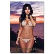 Kim Kardashian at Sunset in Bikini, Photo Print Poster - 22x34