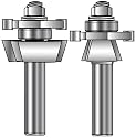 MLCS Matched Rail and Stile Router Bit 2 Bit Set--Shaker Profile