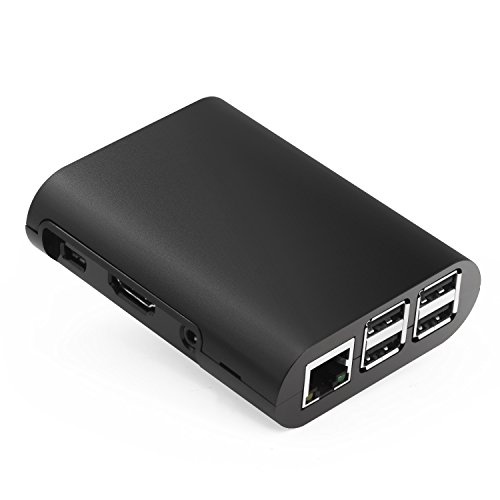 Tontec black case for raspberry pi 3 model b, pi 2 model b & …