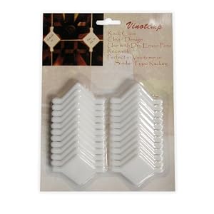 Vinotemp VT-WINECLIPS Wine Rack Labeling Clips for Cellar Trellis Style Racking by Vinotemp
