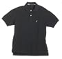 Nautica Men's Stain Resistant Pique Polo, Black, X-Large