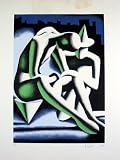 Best Buddies 1992 by Mark Kostabi. Art Print Poster 31 inches width by 41 inches height. Highest Quality Art Poster Print