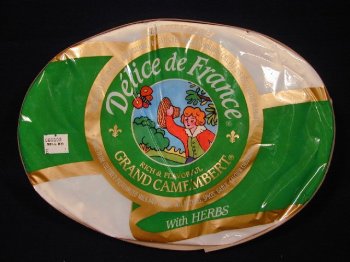 Delice De France Camembert with Herbs - 4.3 LB Wheel by Cheese Express