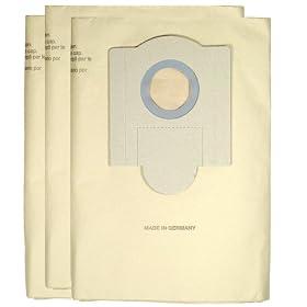Replacement Dust Bags for Fein Turbo II Dust Extractor, 3-Pack by Fein