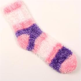 Urban Boundaries Fuzzy Stripe Socks