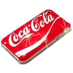 Hartschale "Cola" rot & Innovative kristallklare Displayschutzfolie "Ice" f�r iPhone 3G / 3Gs. Folie / Etui / Schale / H�lle, einmalig gl�nzend, f�r Handys