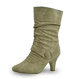 NEU cm high Heels Winter Damen Stiefeletten 14727_1405 36 beige