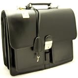 Hochwertige Aktentasche/Schultasche-echt Leder-schwarz