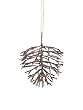 Pack of 8 Modern Lodge Rustic Bronze Pine Cone Christmas Ornaments 5.5"