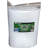 Premium True Dual Density Filter Roll - 12" by 72" by .75" - Aquarium Bonded Prefilter Media Pad Dye-Free - Custom Made In USA For Aquatic Experts