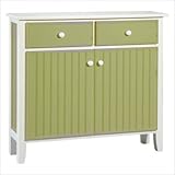 IMAGE OF Sideboard in Lime Green & White