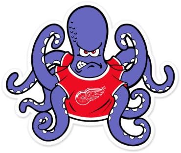 Detroit Red Wings NHL Large Sticker (12" x 10") Cornhole Wall Car