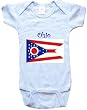 OHIO FLAG - Flag-Series - White, Blue or Pink Onesie / Baby T-shirt
