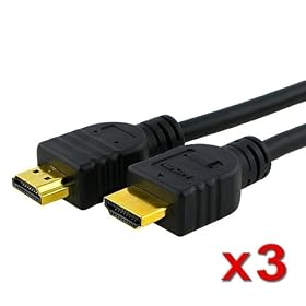 Everydaysource 3 Pack of 1.5FT High Speed HDMI Cable M/M