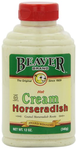Beaver Brand Cream Style Horseradish, 12-Ounce Squeezable Bottles (Pack of 6)
